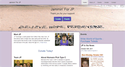 Desktop Screenshot of jamminforjp.com