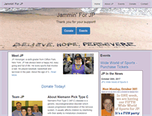 Tablet Screenshot of jamminforjp.com